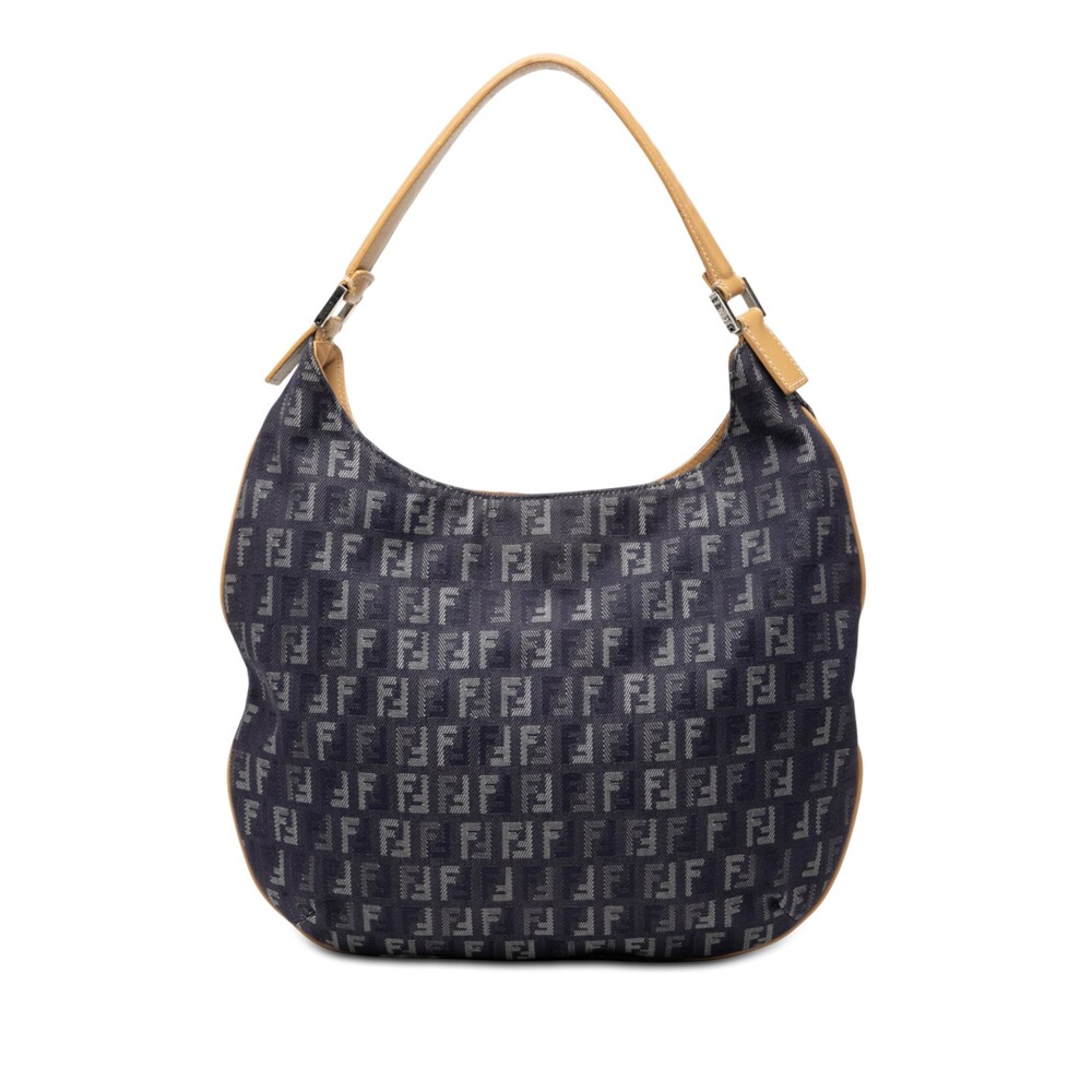 Fendi Zucchino Denim Hobo Bag Pre-Loved #338624F66B